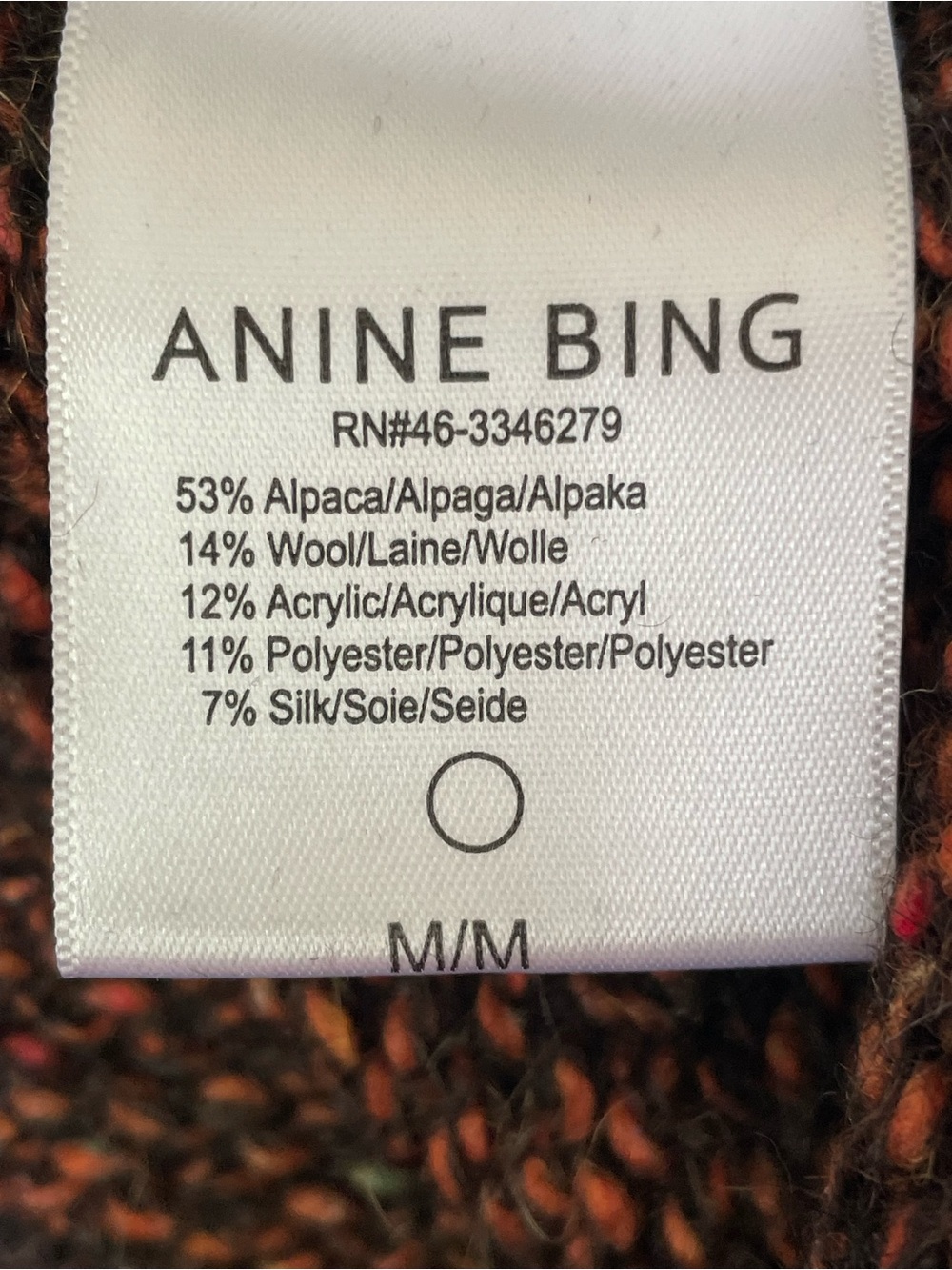 Anine Bing Rosalind Sweater Chunky Balloon Puffed Sleeves Alpaca Blend - Picture 12 of 15